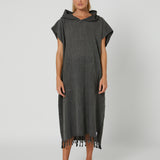 Surf Poncho/Hooded Towel - Charcoal