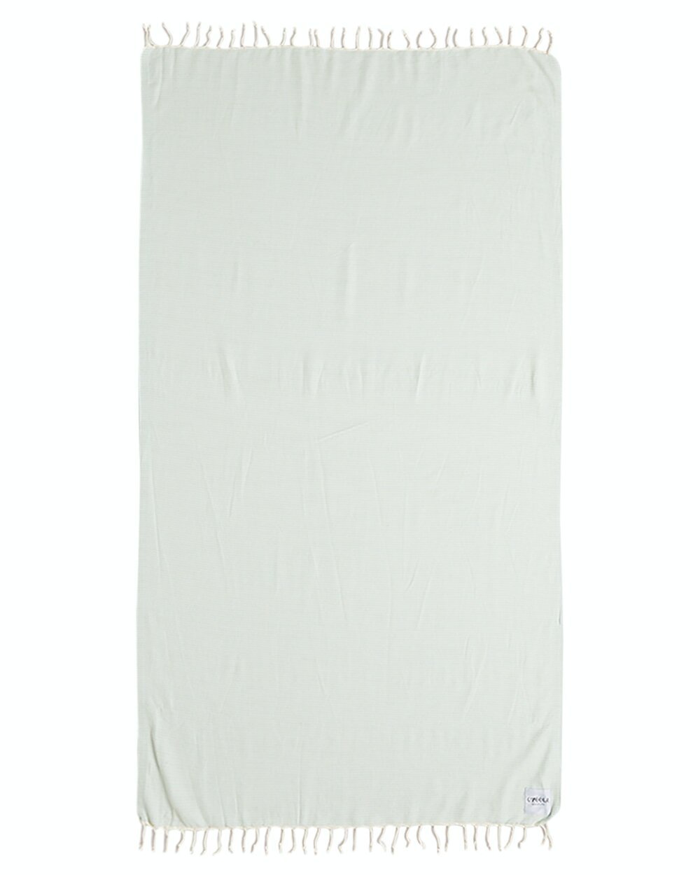 turkish cotton beach towel in mint