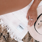 Pool To Beach Towel- White Wash