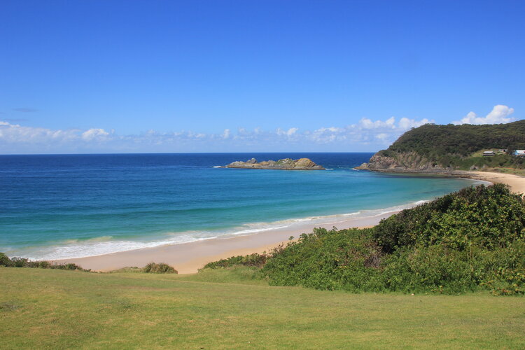 One of the top five beaches in NSW is Seal Rocks, Forster