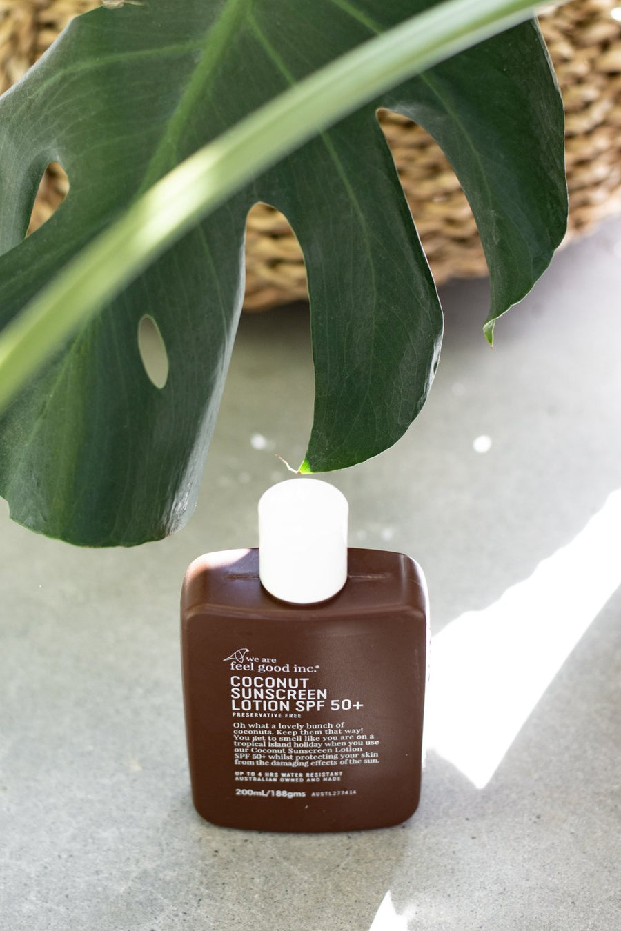 Leaf with Coconut sunscreen lotion SPF 50 by We are Feel Good Inc 