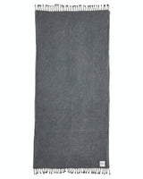Ozoola Waffle full beach towel in charcoal