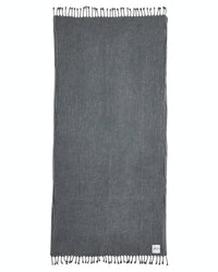 Ozoola Waffle full beach towel in charcoal