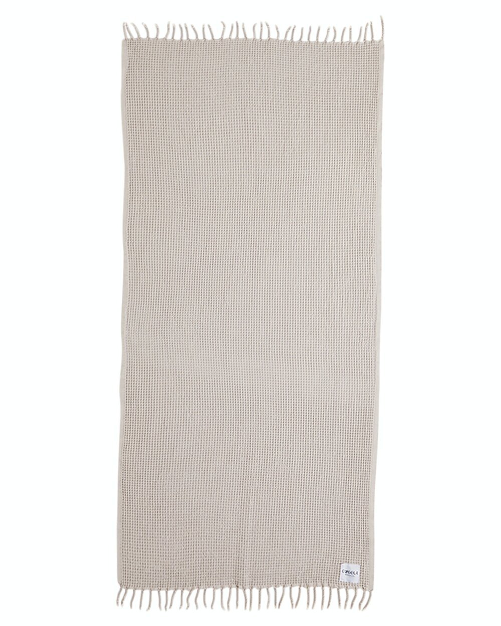 Ozoola Waffle beach towel in grey full