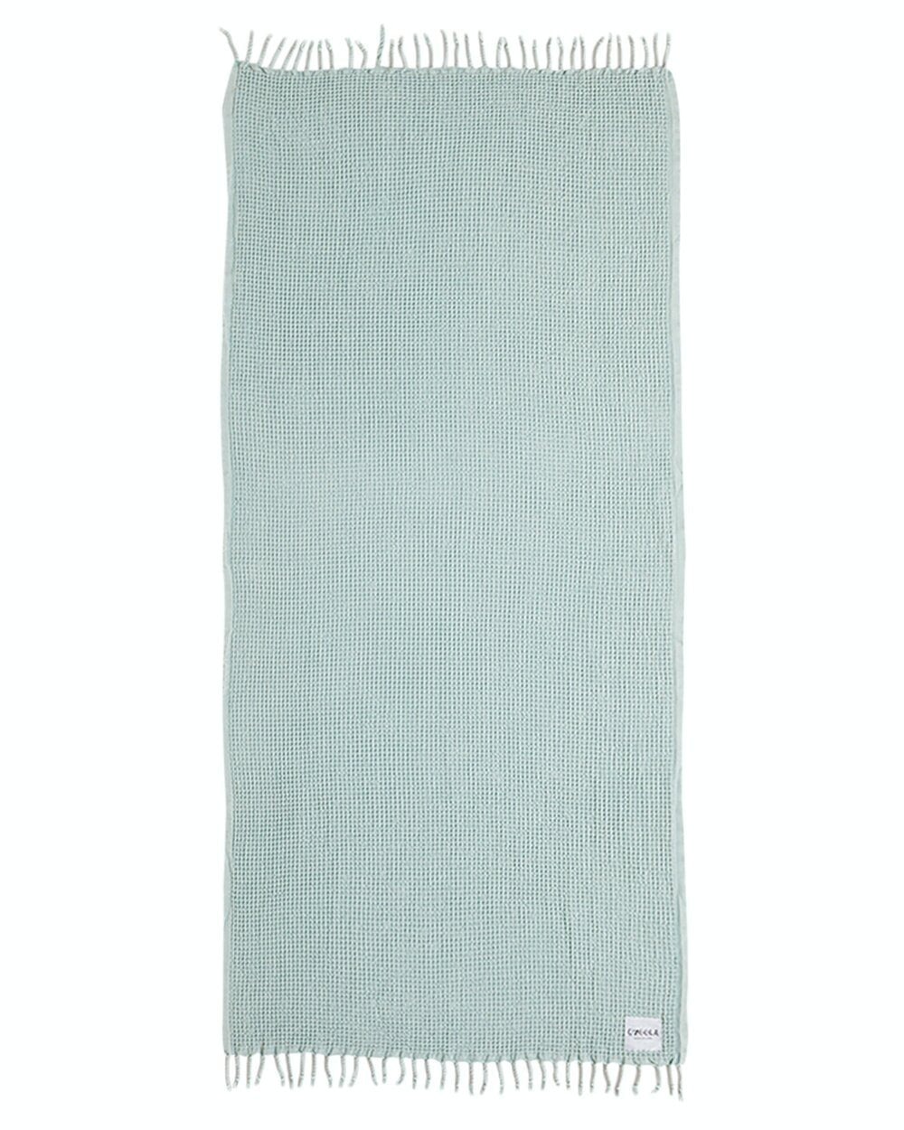 Ozoola Waffle beach towel in mint full