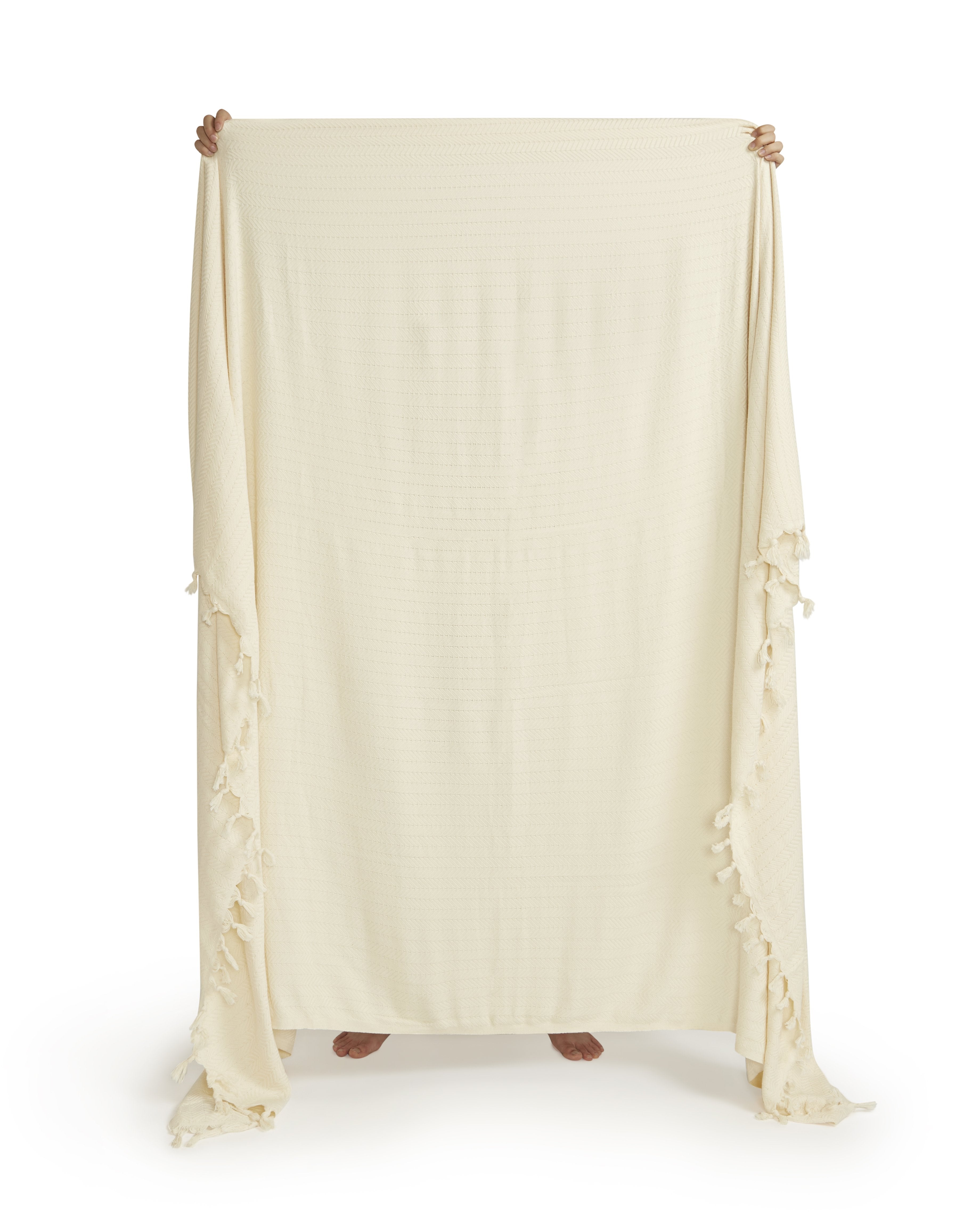 Ozoola full Bronte family beach blanket in natural