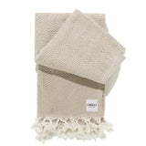 folded Diamond family beach blanket