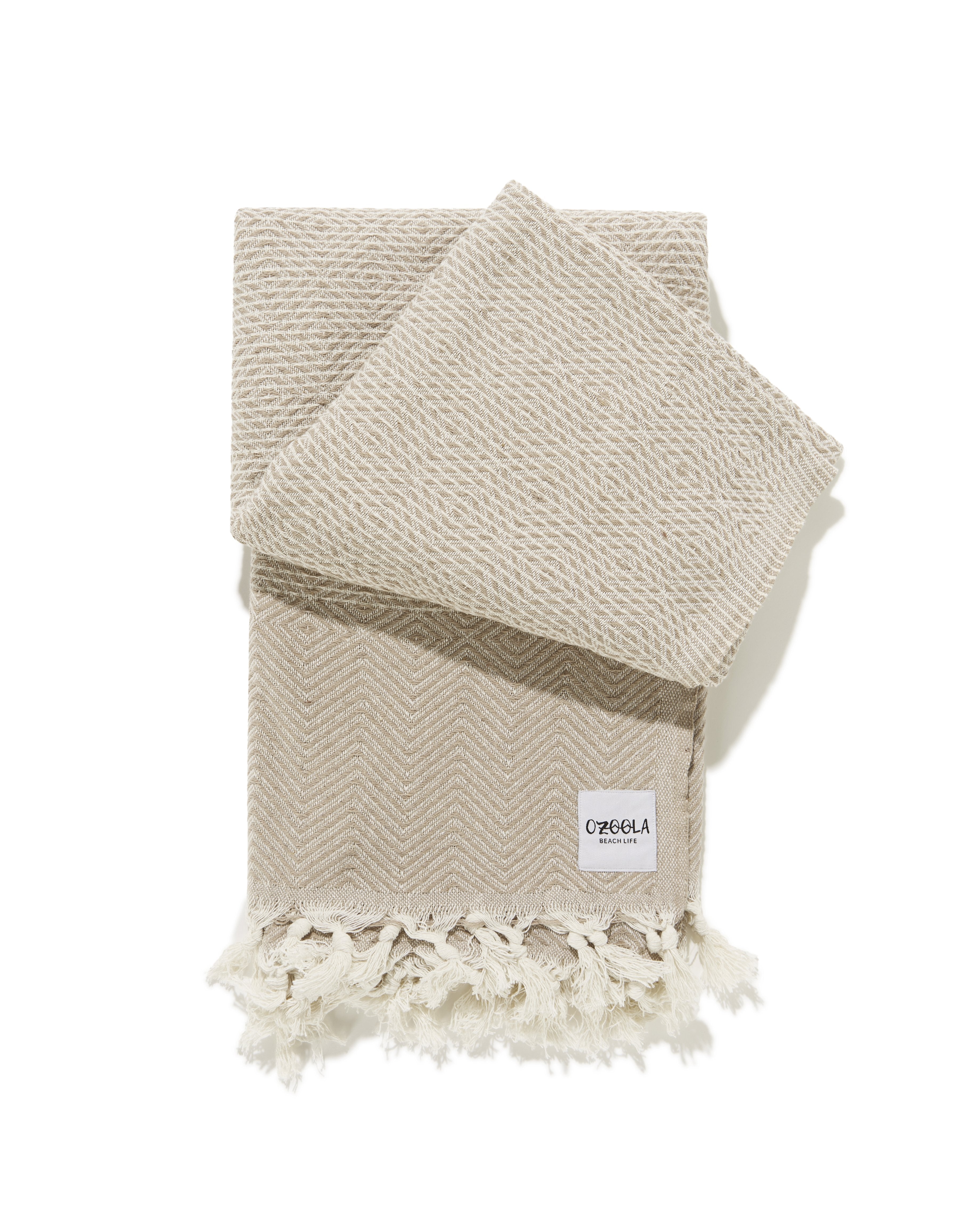 folded Diamond family beach blanket
