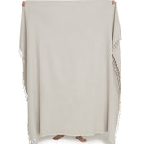 Ozoola full Waffle family beach blanket in sand