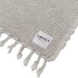 Ozoola tag Waffle family beach blanket in sand