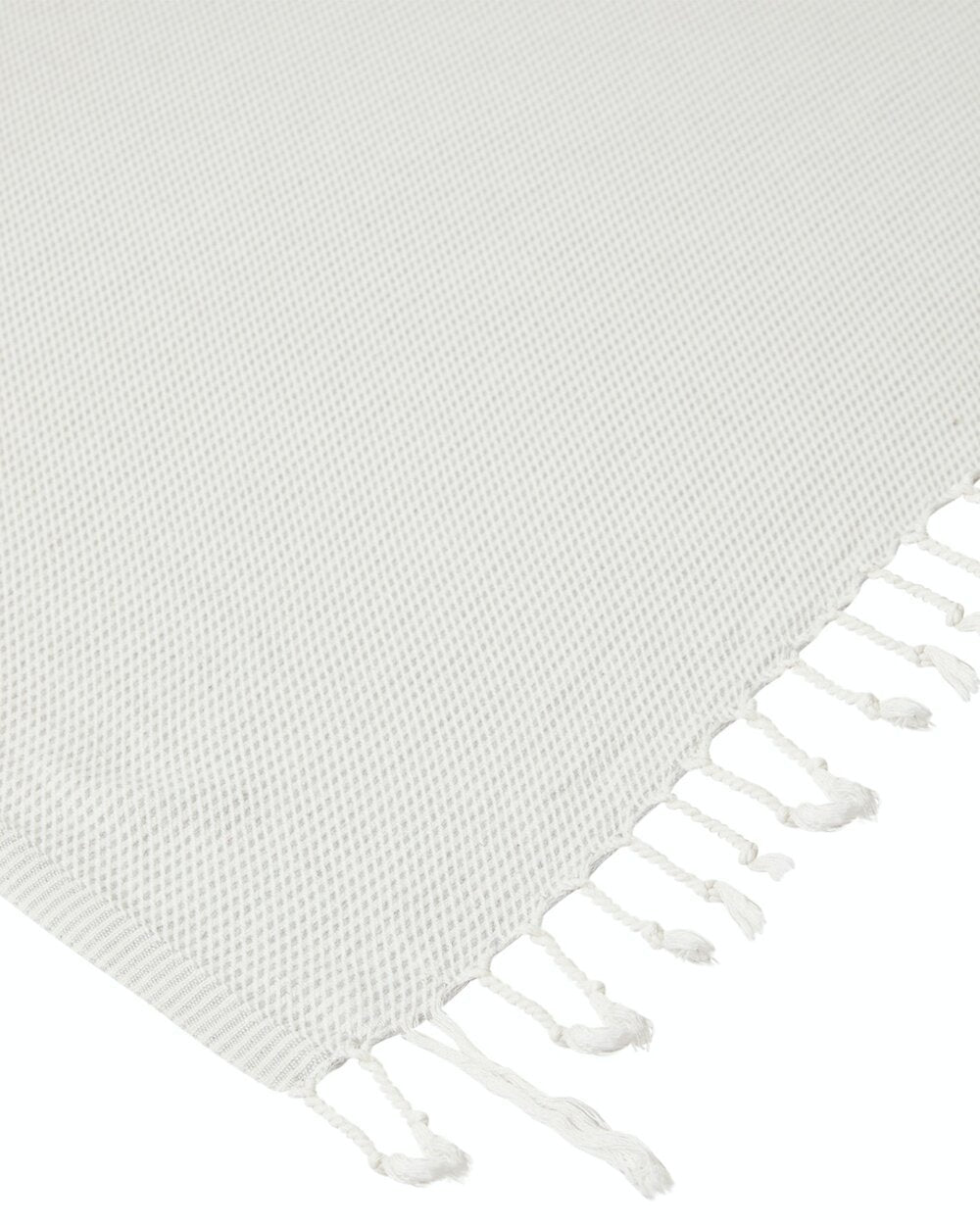Ozoola Turkish beach towel in grey tassles