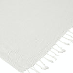 Ozoola Turkish beach towel in grey tassles