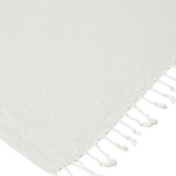 Ozoola Turkish beach towel in grey tassles