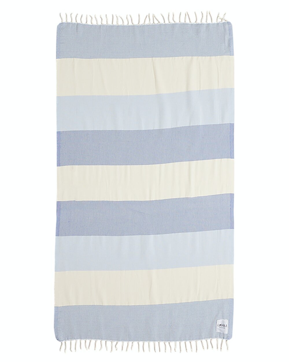 Ozoola Johnny Turkish beach towel in blue full