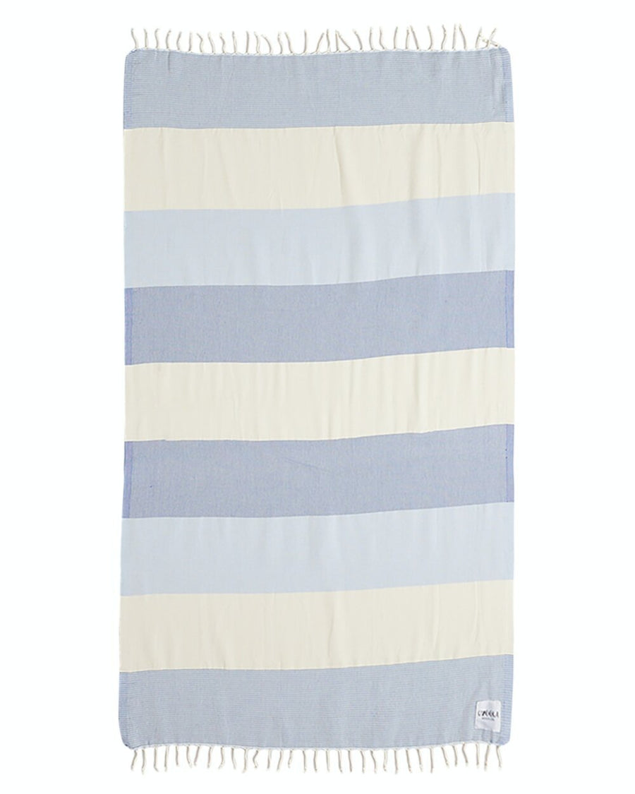 Ozoola Johnny Turkish beach towel in blue full