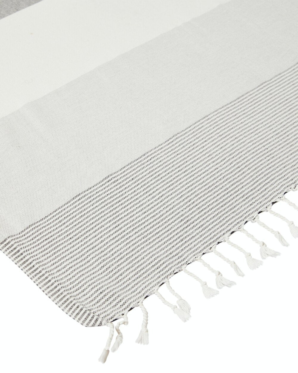 Ozoola Johnny Turkish beach towel in natural tassles