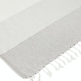 Ozoola Johnny Turkish beach towel in natural tassles