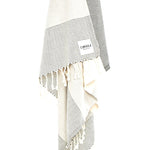 Ozoola Johnny Turkish beach towel in natural detail