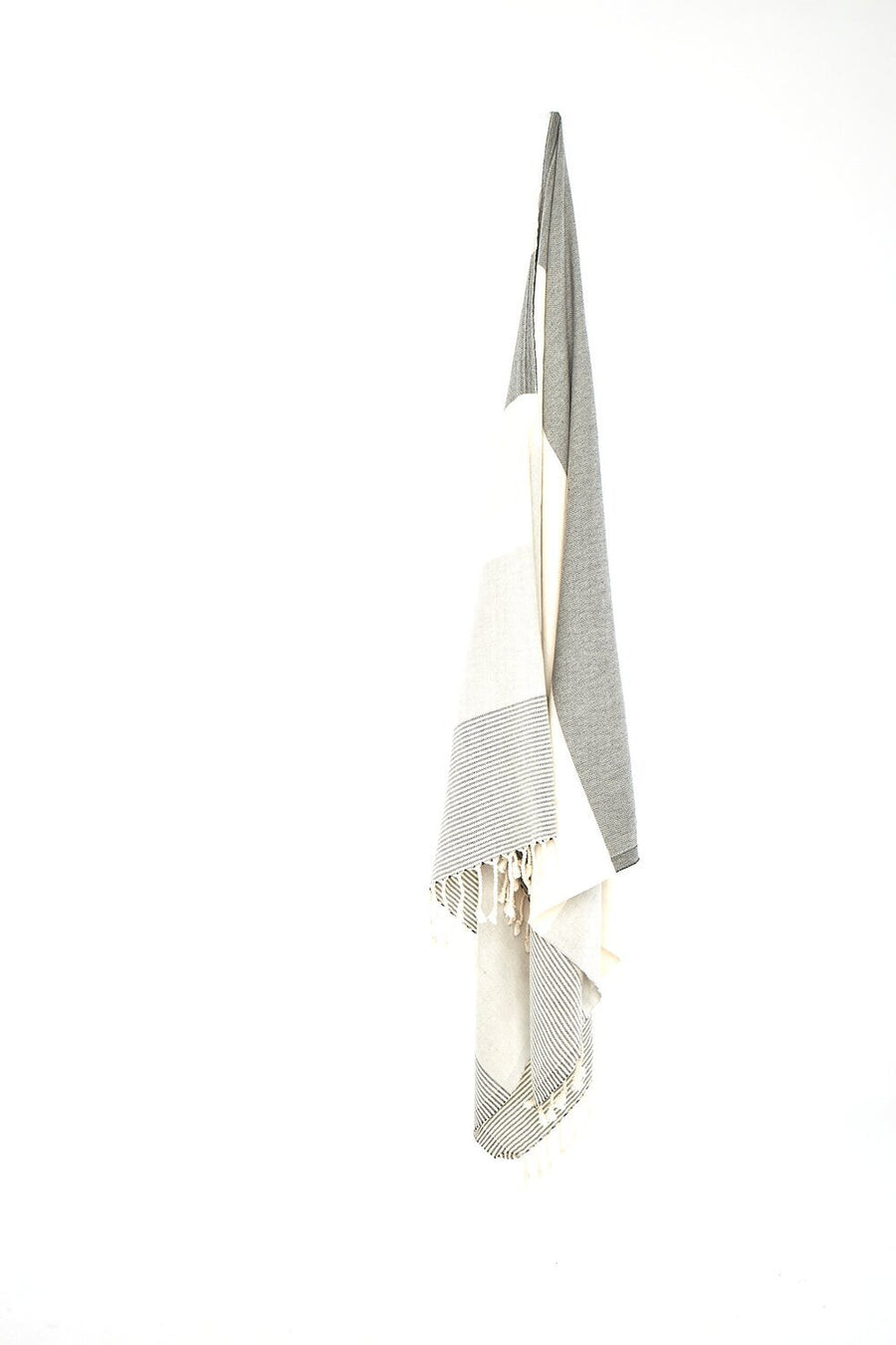 Ozoola Johnny Turkish beach towel in natural hanging
