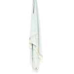Ozoola Turkish beach towel in mint hanging