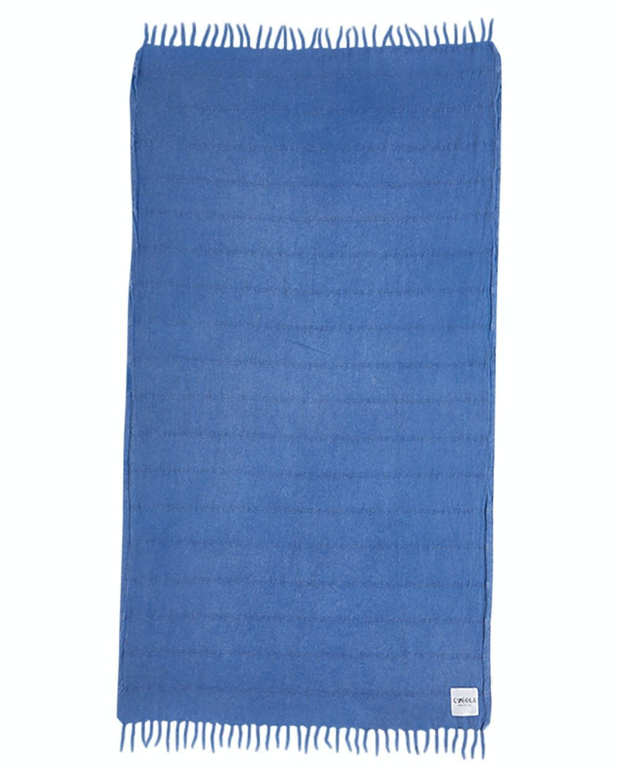 Ozoola Turkish beach towel in blue stonewash full