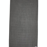 Ozoola Turkish beach towel in charcoal stonewash full