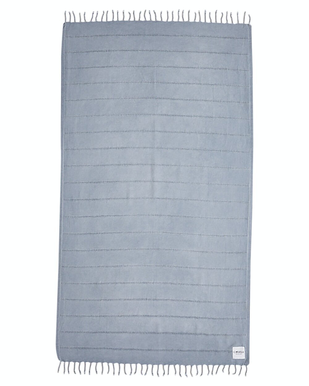 Ozoola Turkish beach towel in grey stonewash full